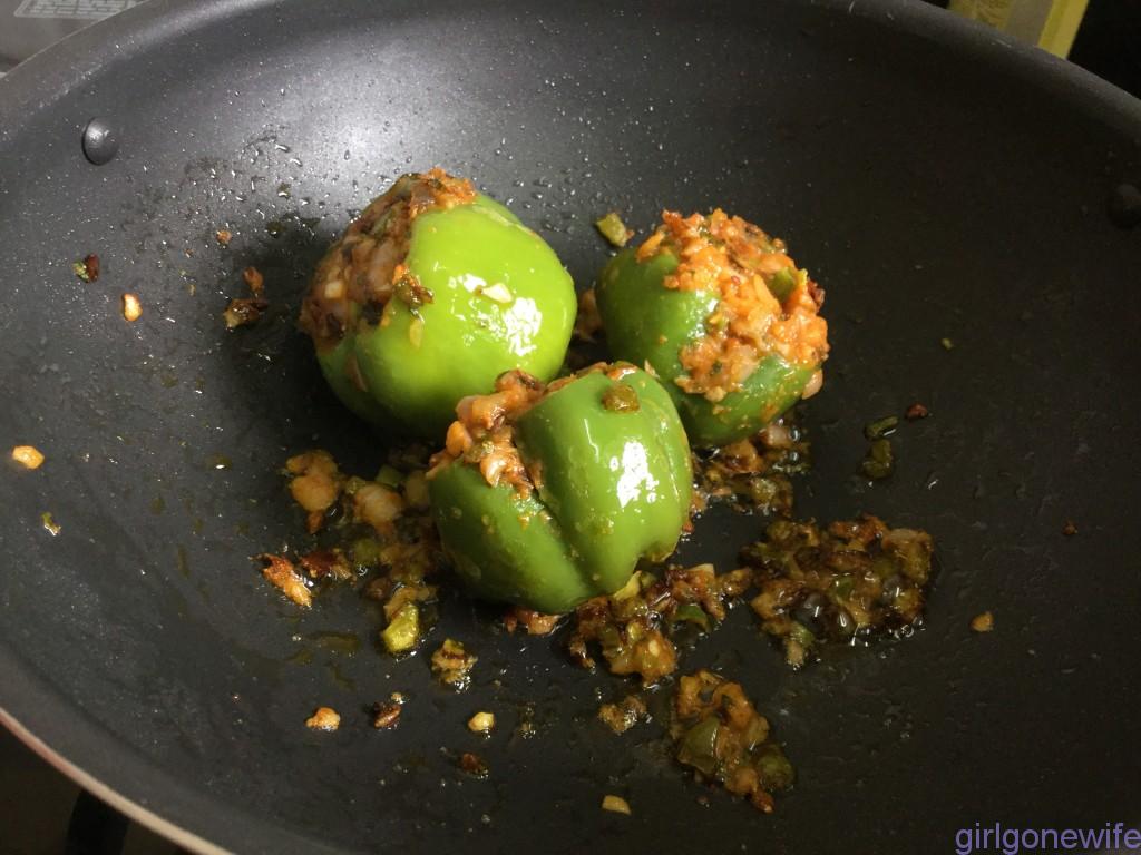 Stuffed Capsicum Curry