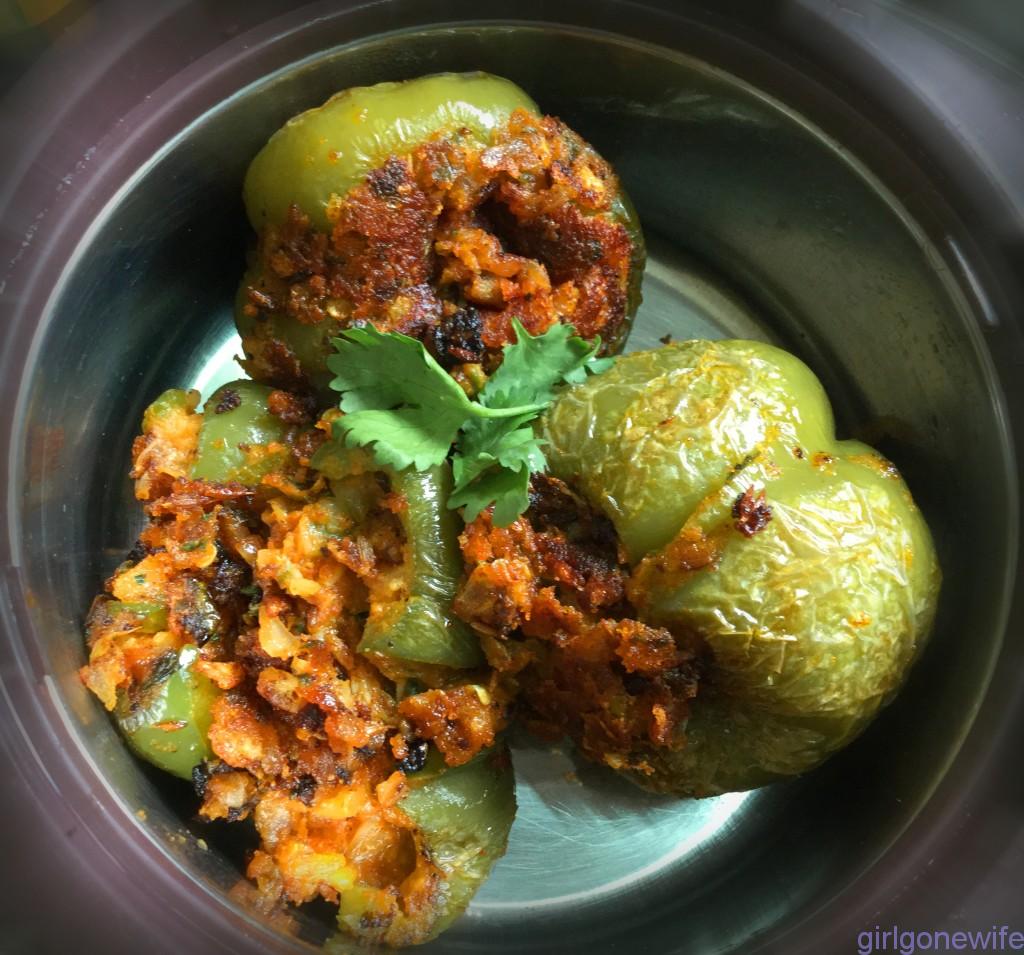 Stuffed Capsicum Curry