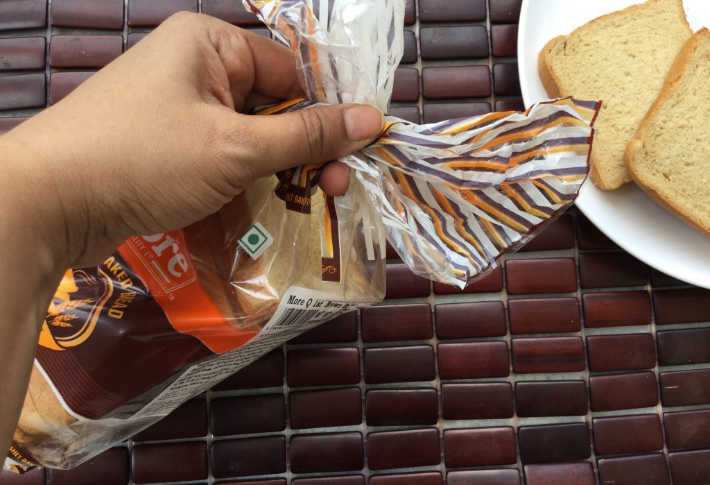 Trick to store bread packet