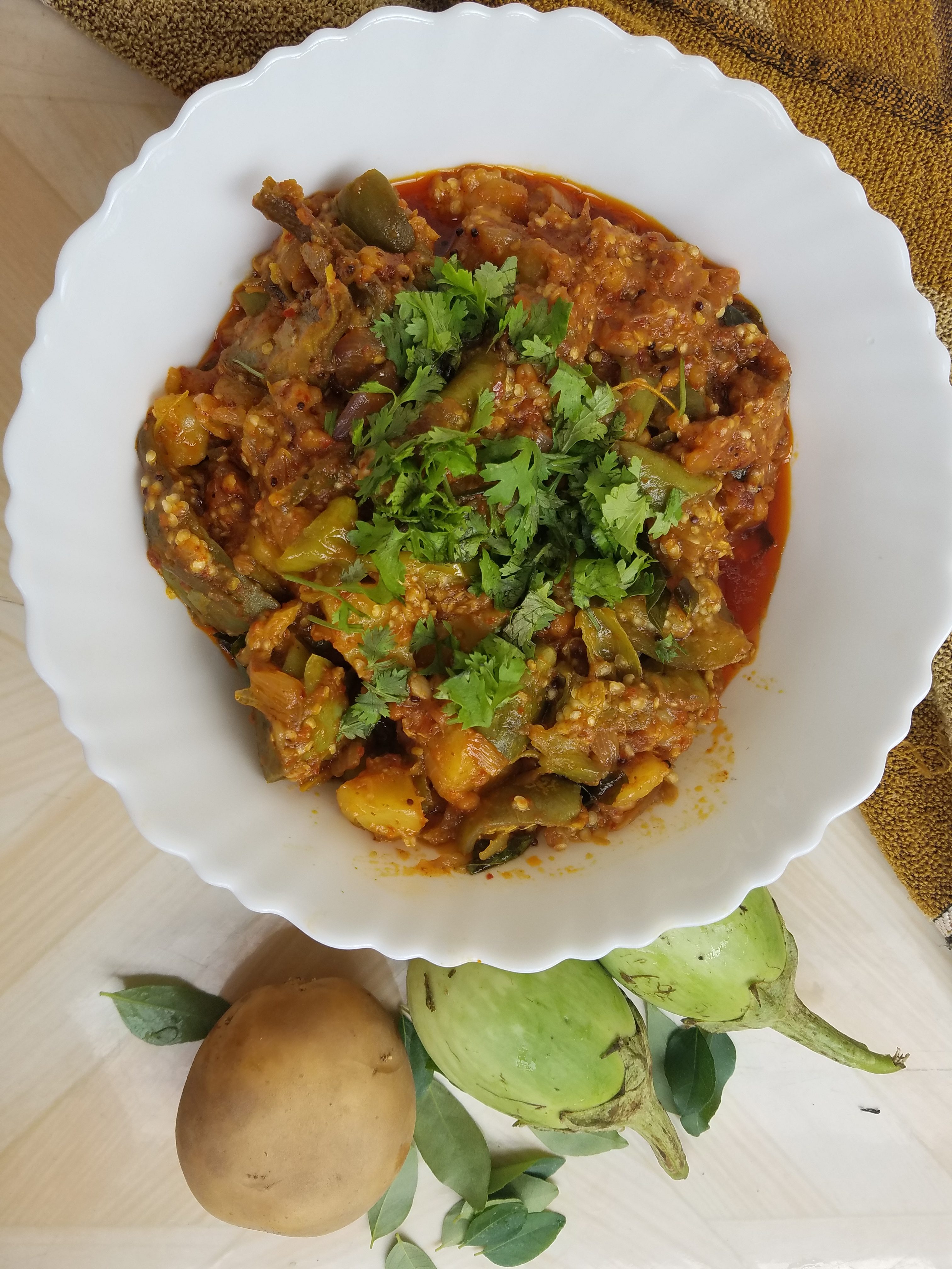 Vankai Mudda kora recipe