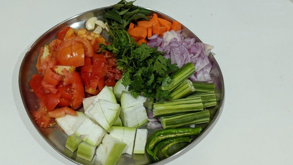 Mukkala Pulusu Recipe-Sweet and Sour Mixed Vegetables Stew