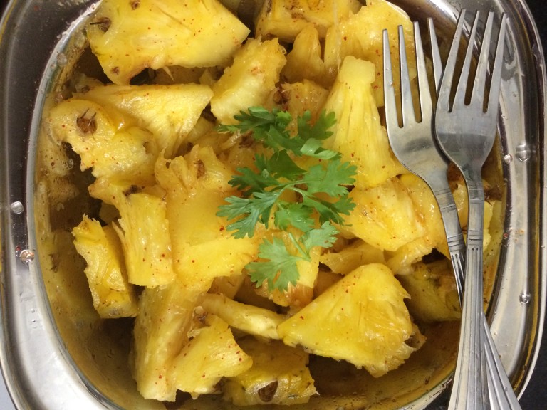 Sweet and Spicy Pineapple Recipe for Masala Pineapple
